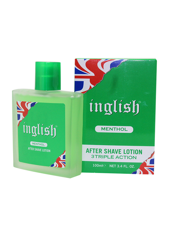 Inglish Menthol After Shave Lotion with Triple Action, 100ml