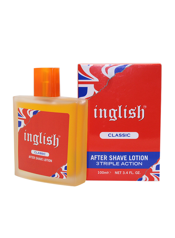 Inglish Classic After Shave Lotion with Triple Action, 100ml