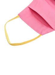 Pro Mask 100% Cotton Reusable Face Mask for Women with 3-Layer Protection from Covid Virus, 904600, Pink/Yellow, 1 Mask