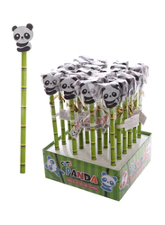 Puckator Cute Panda Pencil With Eraser Topper, Black/White