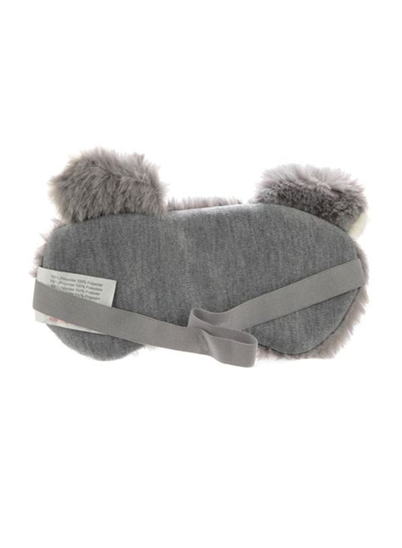 Puckator Plush Koala Eye Mask, 1 Mask, Grey