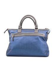 Iorigin 13-inch Slim Laptop Messenger Bag, Blue/Grey