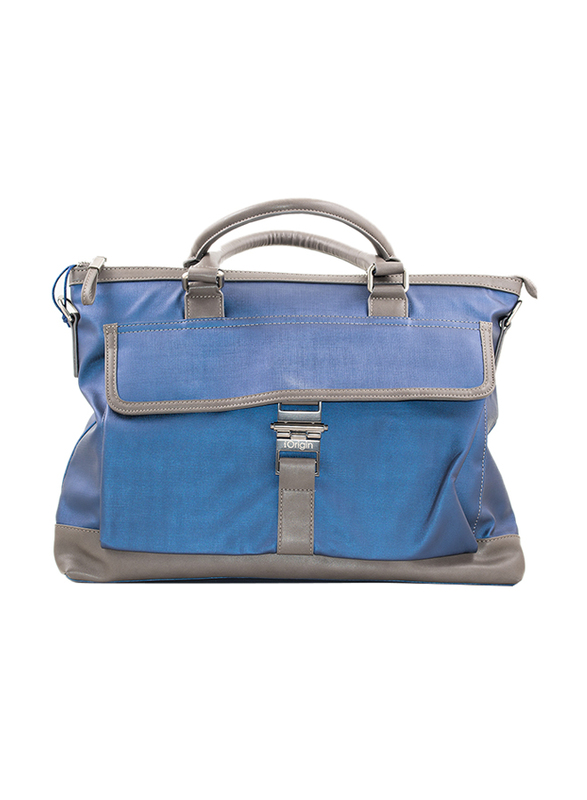 Iorigin 13-inch Slim Laptop Messenger Bag, Blue/Grey