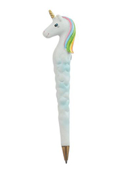 Puckator Cute Rainbow Unicorn Novelty Pen, White