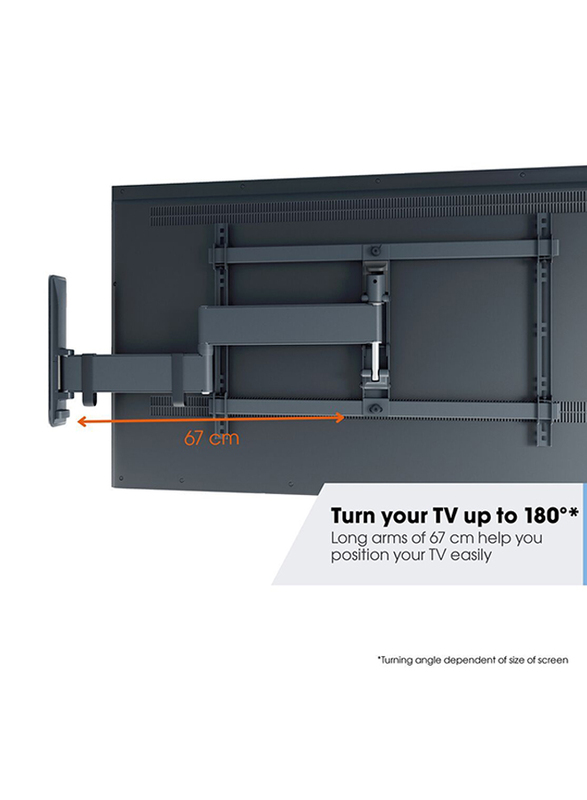 Vogel's TVm 3645 Swivelling TV Wall Mount for 40-77 Inch TVs Max, Black