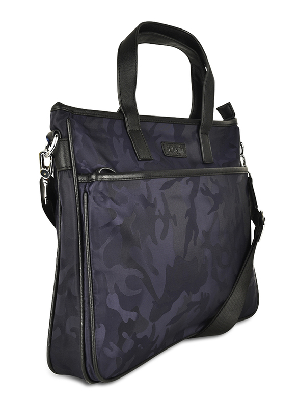 Iorigin 13-inch Slim Laptop Shoulder Bag, Blue Army