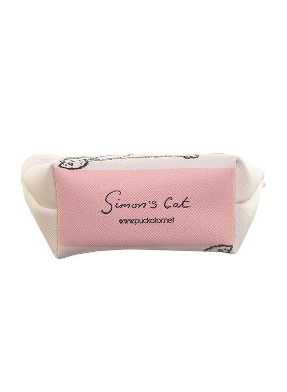 Puckator PVC Handy Make Up Bag Purse, Simon's Cat, Pink