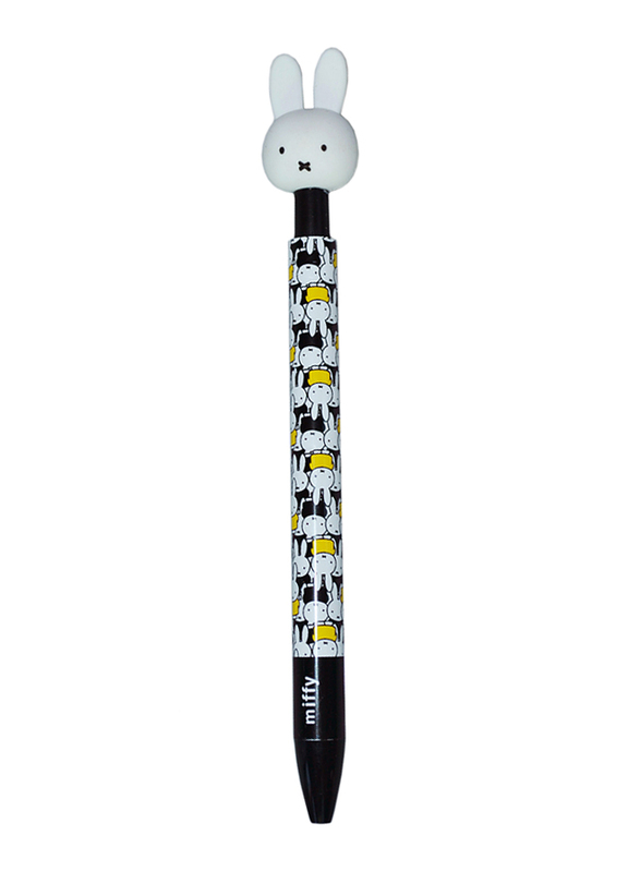 Miffy 3D Topper Retractable Ballpoint Pen, Black/White