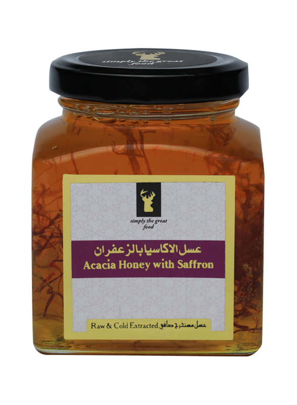Simply The Great Food Acacia Honey with Saffron, 500g
