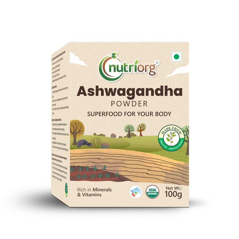 

Nutriorg Certified Organic Ashwagandha Powder 100g