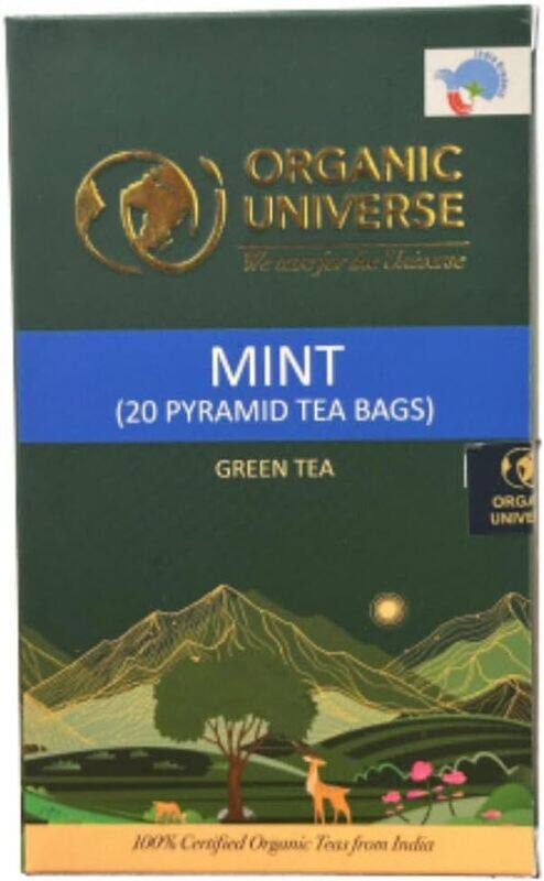 

Organic Universe Mint Green Tea (20 pyramid tea bags)