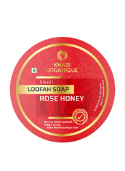 Khadi Organique Rose & Honey Loofah Soap Bar, 125gm