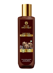 Khadi Organique Castor Oil Hair Cleanser Shampoo for Sensitive Scalps, 200ml