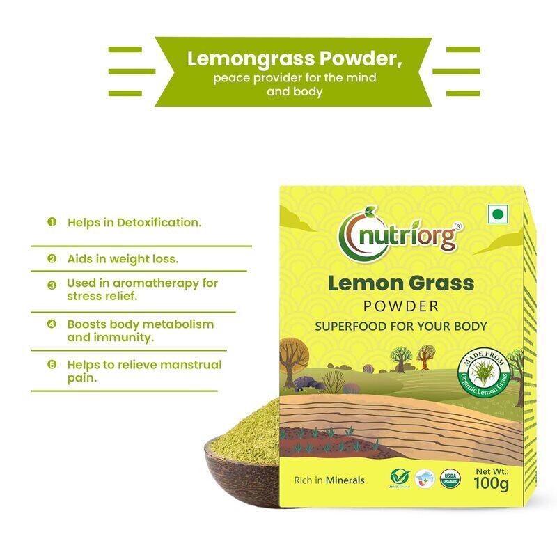 

Nutriorg Lemon Grass Powder 100g