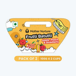 Frutti Batutti (Apple, Peach & Strawberry) 100*2 (Pack of 2)