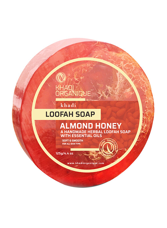 

Khadi Organique Almond & Honey Loofah Soap Bar, 125gm