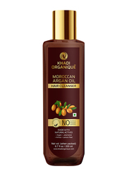 Khadi Organique Moroccan Argan Oil Hair Cleanser Shampoo for Sensitive Scalps, 200ml