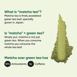 Tencha Culinary Matcha 50gm Pure Japanese Matcha Green Tea Powder Sourced from Shizouka Japan Vegan No Artificial Sweeteners