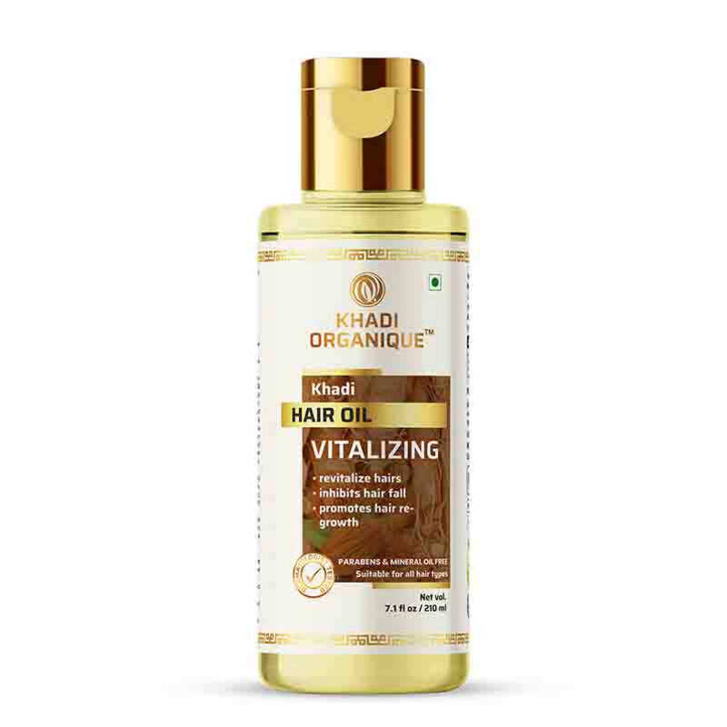 

Khadi Organique Vitalizing hair oil (Mineral Oil Free) 210ml