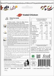 Nimkish Kadai Chicken Masala Pack of 5 (60g each), Ready to Cook Spice Mix