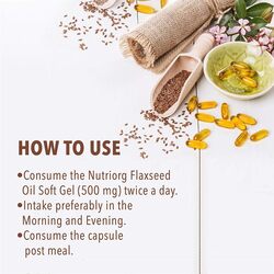 Nutriorg Flaxseed oil soft gel 60 capsule