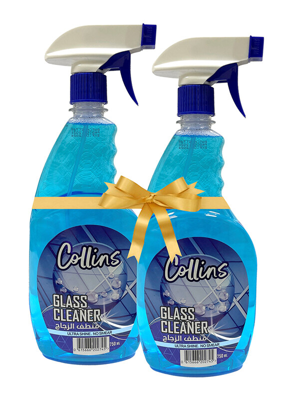 

Collins Glass Cleaner Spray Promo Pack, 2 Bottles x 750ml