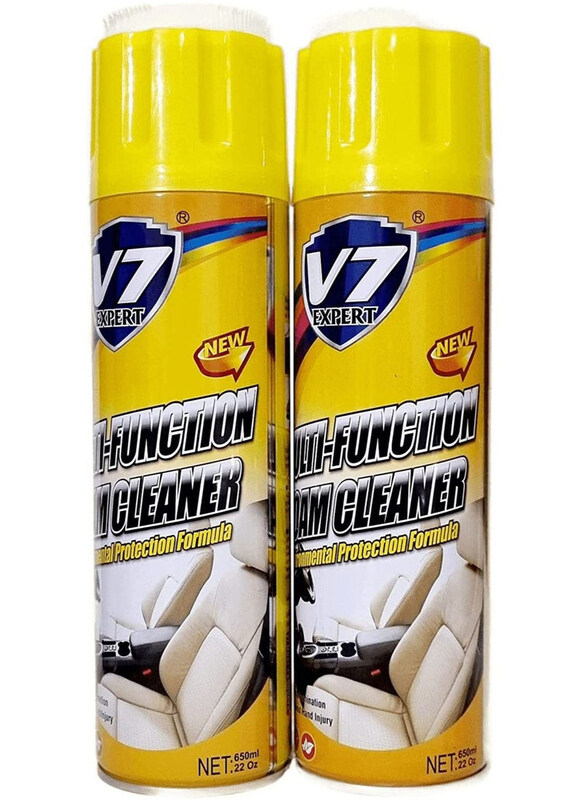 

V7 Expert 2-Piece 650ml Multipurpose Foam Cleaner Spray, White