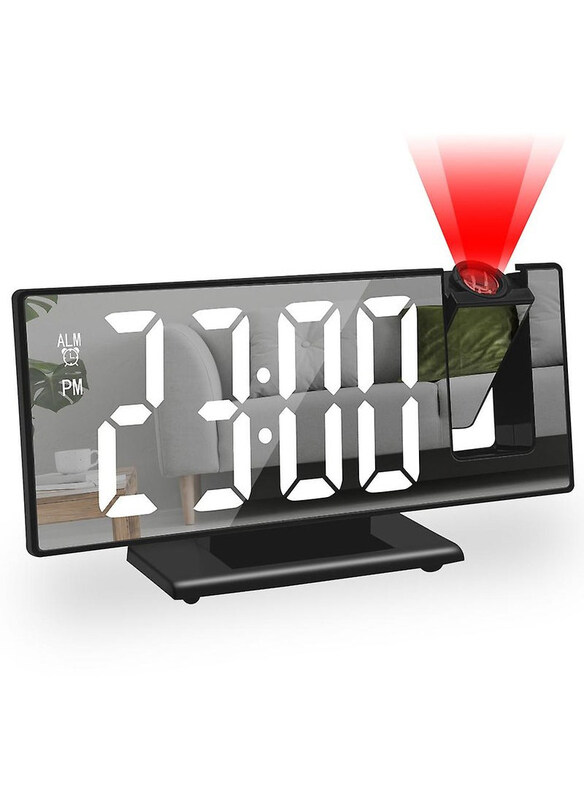 

DubaiGallery Digital Alarm Clock with LCD Screen, Black