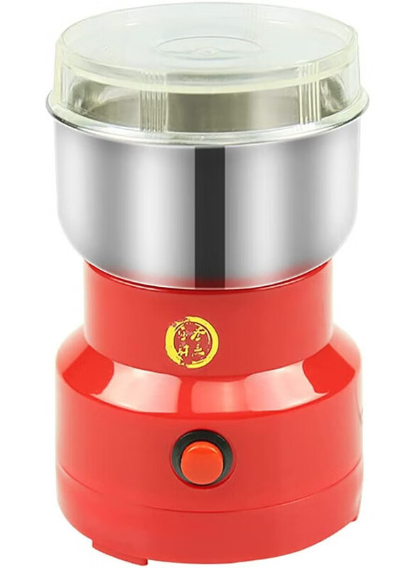 

DubaiGallery 0.2L Electric Coffee Bean Grinder, 150W, Red/Silver