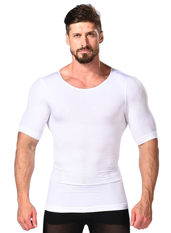 

DubaiGallery Belly Stomach Shapewear, White, One Size