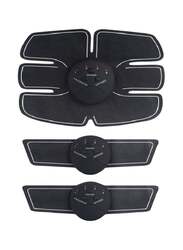 Abs Abdominal Toning EMS Fitness Belt, 3 Pieces, Black