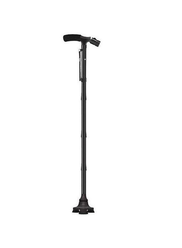 

Generic Unisex Foldable LED Light Cane Stick with Flashlight, Black