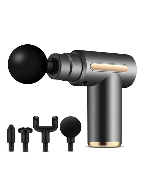 

Generic Electric Muscle Relaxation Vibration Massage Gun, Dark Grey/Gold