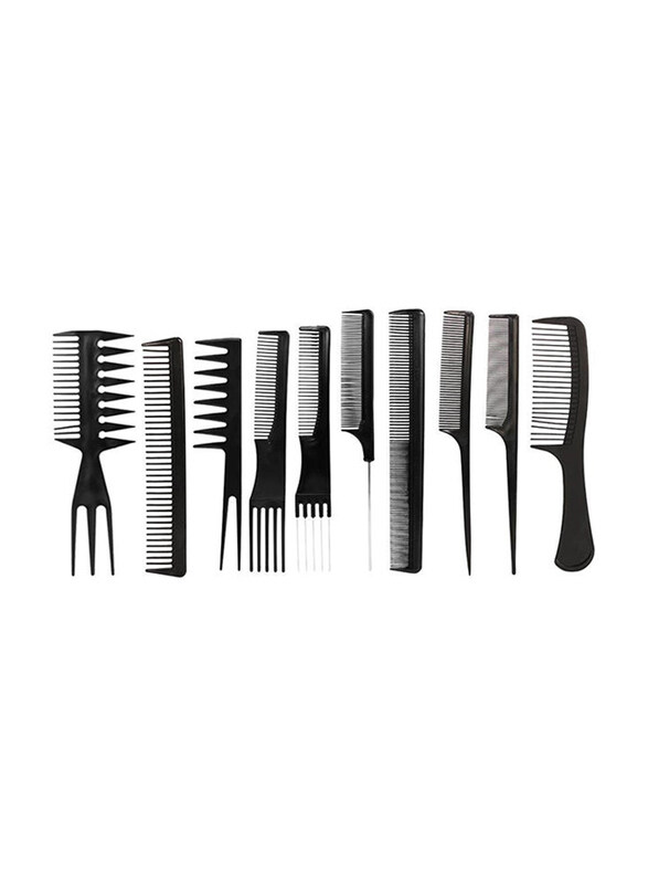 

Generic Professional Hair Comb Set for All Hair Types, 10 Pieces