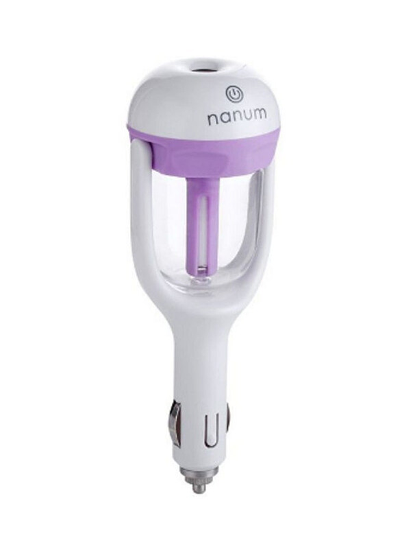 

Generic 12V Car Plug Air Humidifier, White/Purple