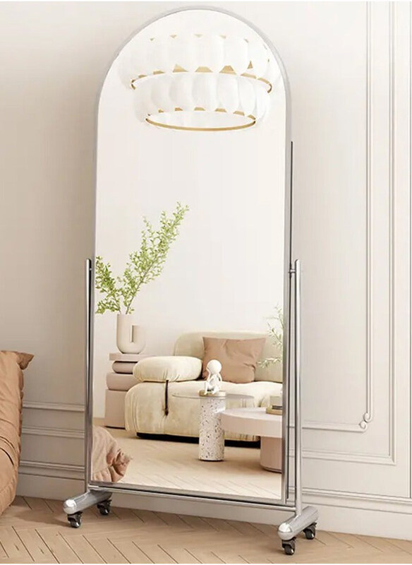 

DubaiGallery Modern Full Length Floor Wall Standing Mirror with Stand, White