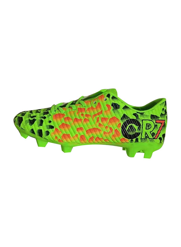 

CR7 Fashion Trendy Jelly Soft Sole LED Lighting Kids Unisex Casual Shoes, 32 EU, Orange/Green
