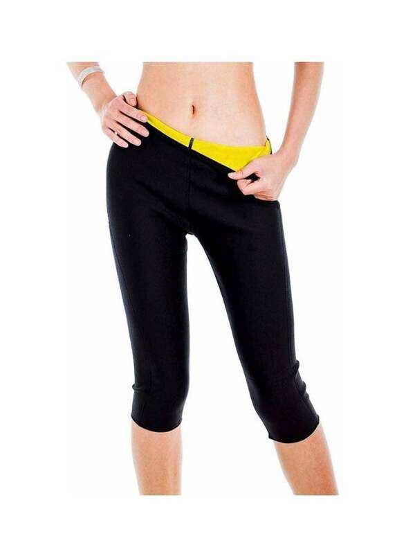 

Generic Body Shaper Sauna Pant, Small, Black/Yellow