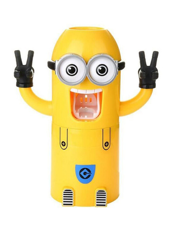

Generic Mini Toothpaste Dispenser And Toothbrush Holder, Yellow