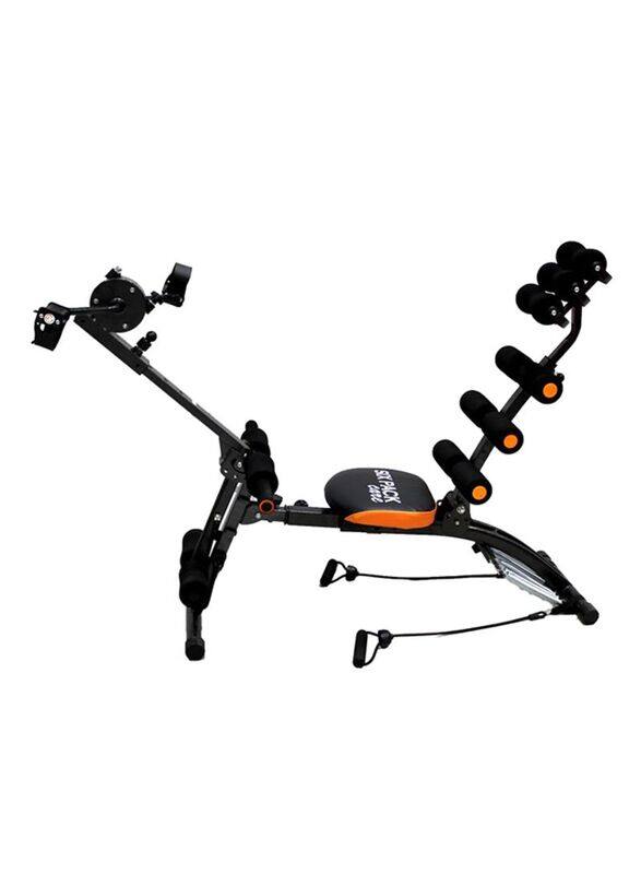 

Six Pack Care Abdominal Machine with Pedal, Black/Orange