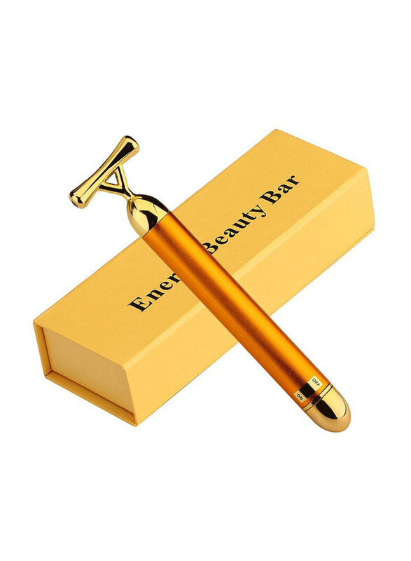 

Generic 24K Gold Plated Facial Vibration Massager Stick, Gold