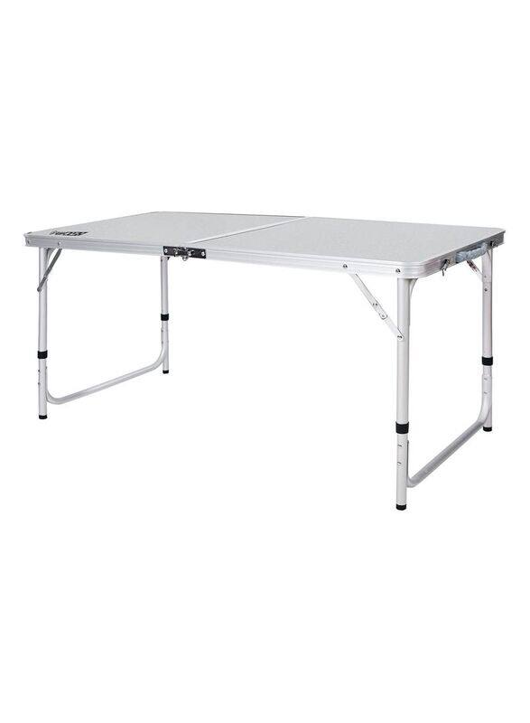 

Generic Aluminium Adjustable Height Lightweight Portable Camping Table, 4 Feet, White