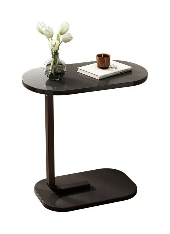 

DubaiGallery Meja Kopi Simple Living Room Coffee Table, Brown/Black