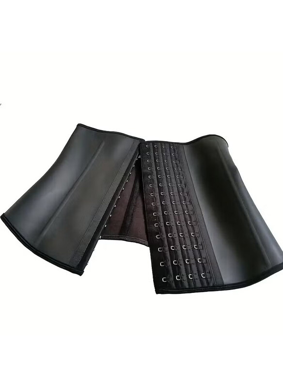 

DubaiGallery Latex Waist Trainer Corset Cincher Body Shaper, Black, 4XL