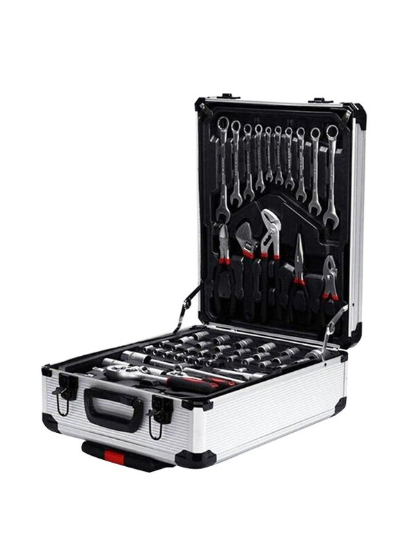 

Generic 187-Piece Professional Tool Set with Aluminum Box, P1785, Multicolour