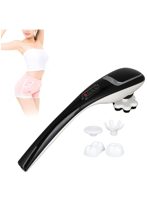 

DubaiGallery Cordless Handheld Back Massager, Black/White