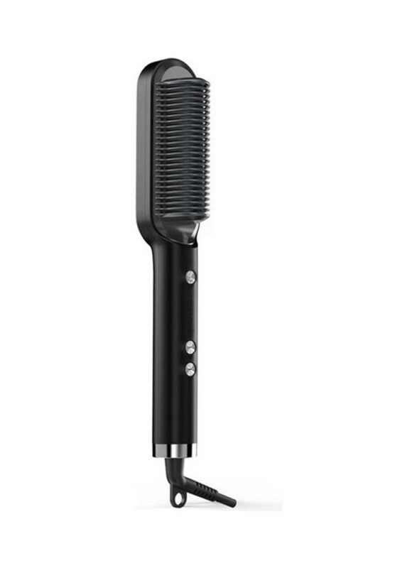 

BGM Electric Straight Hair Curler Comb Brush, Black