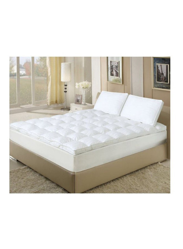 

Donetella Fabric Mattress Topper, Super King, White