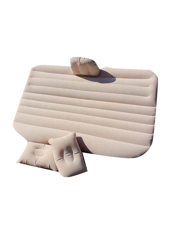 

DubaiGallery Inflatable Air Mattress SUV Car Bed with Air Pump, Beige