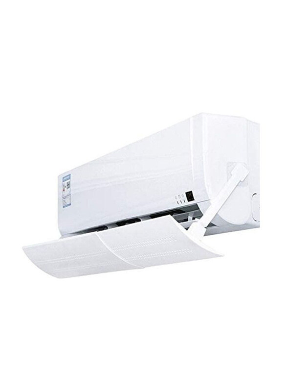 

Xiuwoo Adjustable Air Conditioner Anti Direct Blowing Baffle Wind Deflector, J45, White